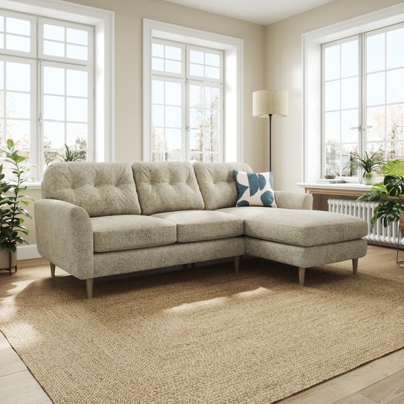 Sven Chunky Chenille Large Corner Chaise Sofa - image 1