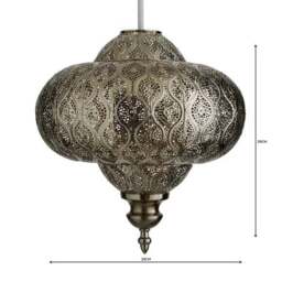 Lucena Fretwork Easy Fit Pendant Shade - thumbnail 4