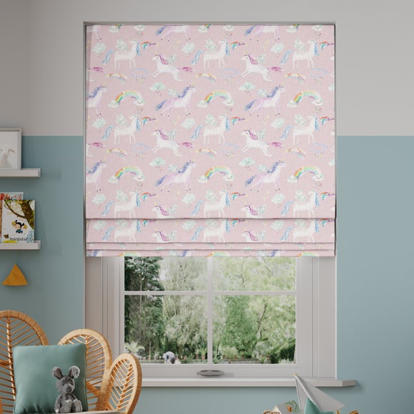Little Adventurers Unicorn Made to Measure Roman Blind - image 1