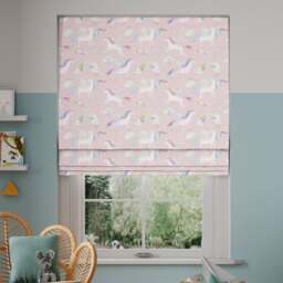 Little Adventurers Unicorn Made to Measure Roman Blind
