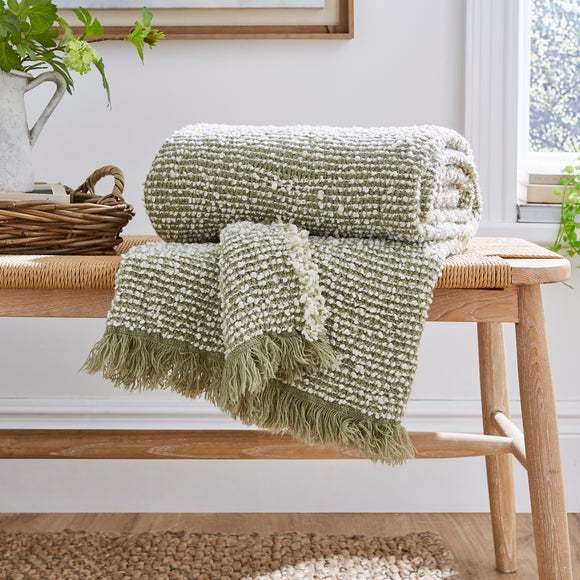 Churchgate Kibworth Boucle Throw Blanket 130x180cm - image 1