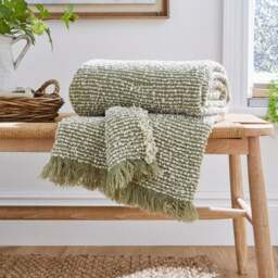 Churchgate Kibworth Boucle Throw Blanket 130x180cm - thumbnail 1