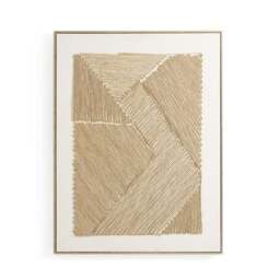 Wicker String Embroidered Framed Canvas - thumbnail 3