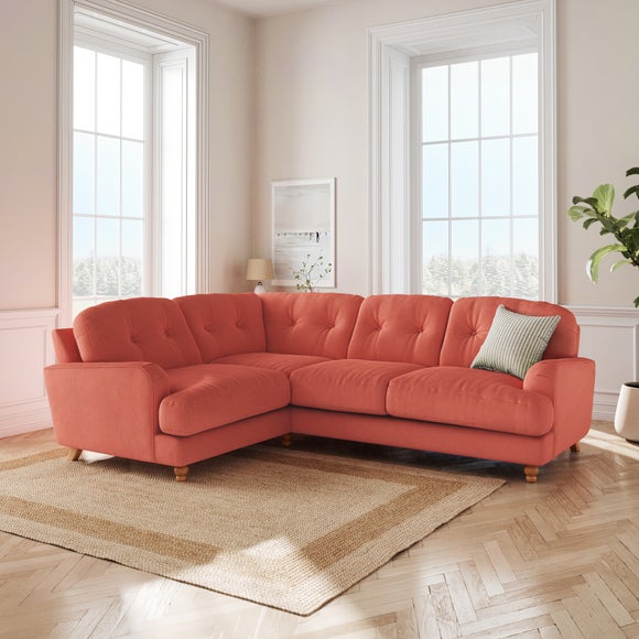 Martha Matte Plush Velvet Full Corner Sofa - image 1