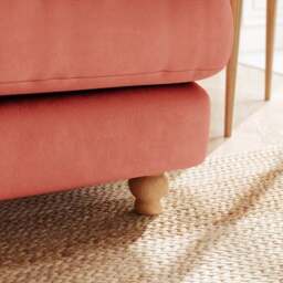 Martha Matte Plush Velvet Full Corner Sofa - thumbnail 4
