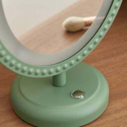 Bobbin Oval Touch Dimmable Light Up Dressing Table Mirror - thumbnail 3