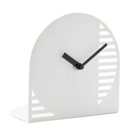 Interval Arched Cut Out Steel Desk Clock - thumbnail 3