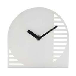 Interval Arched Cut Out Steel Desk Clock - thumbnail 2