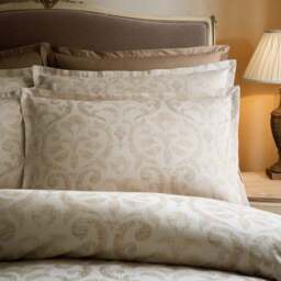 Dorma Rhaine 100% Cotton Jacquard Duvet Cover & Pillowcase Set - thumbnail 2