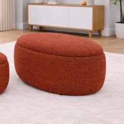 Westhill Chenille Large Storage Footstool - thumbnail 1