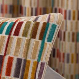 Pelosa Cut Velvet Square Cushion - thumbnail 4