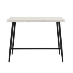 Zuri 2 Seater Rectangular Bar Table, Grey Concrete Effect - thumbnail 2