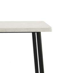 Zuri 2 Seater Rectangular Bar Table, Grey Concrete Effect - thumbnail 5