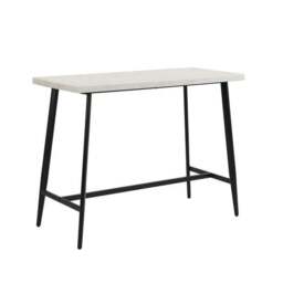 Zuri 2 Seater Rectangular Bar Table, Grey Concrete Effect - thumbnail 3