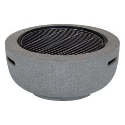 Charles Bentley Round BBQ Fire Pit with Mesh Cover - thumbnail 5