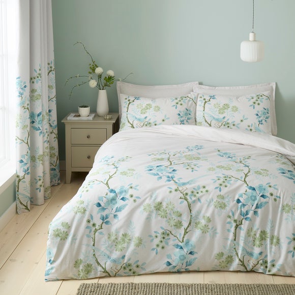 Ditsy Bird Polycotton Duvet Cover & Pillowcase Set - image 1
