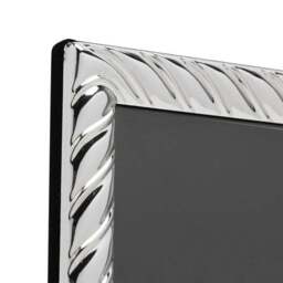 Impressions Silver Plated Swirl Textured Photo Frame - thumbnail 3