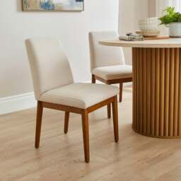 Cassie Set of 2 Dining Chairs, Fabric - thumbnail 1