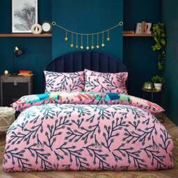 furn. Coralina Reversible Duvet Cover and Pillowcase Set - thumbnail 3