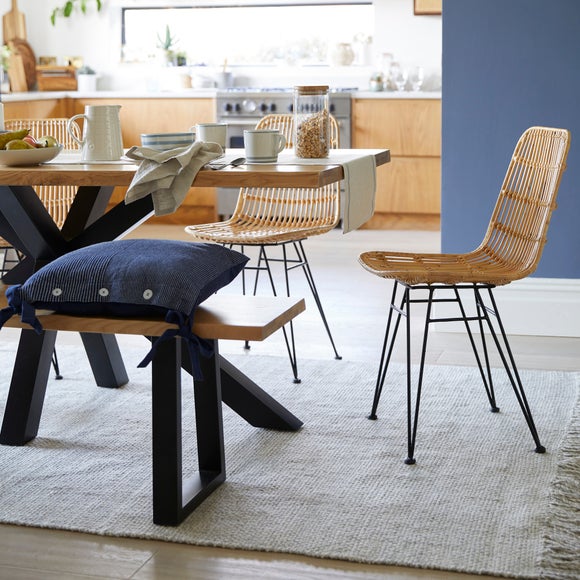 Dunelm Black Dining Chairs Siena Set Of Dining Chairs, Black