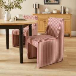 Rosalyn Striped Dining Chair, Fabric - thumbnail 1