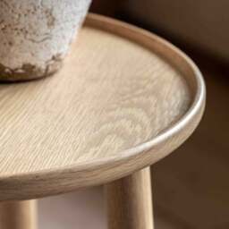 Kalia Side Table, Oak Effect - thumbnail 2