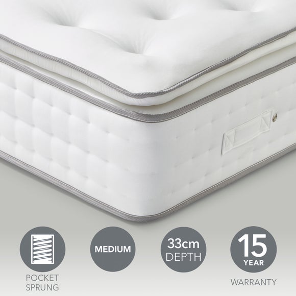 Hotel 2000 Pocket Memory Foam Pillow Top Hybrid Mattress - image 1