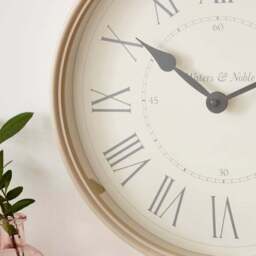 Cream Vintage Pocket Watch Indoor Outdoor Wall Clock - thumbnail 3