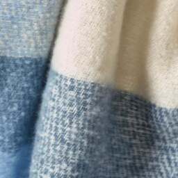 Catherine Lansfield Faux Mohair Check Throw Blanket 130cm x 170cm - thumbnail 2
