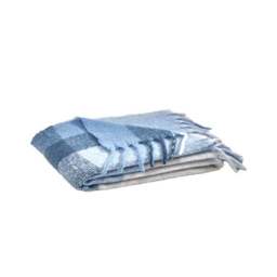 Catherine Lansfield Faux Mohair Check Throw Blanket 130cm x 170cm - thumbnail 4