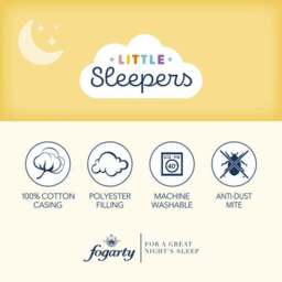 Fogarty Little Sleepers Anti-Allergy Cot Bed Pillow - thumbnail 5