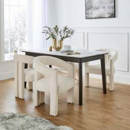 Lucilla Dining Chair, Boucle - thumbnail 1