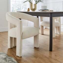 Lucilla Dining Chair, Boucle - thumbnail 2