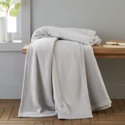 Catherine Lansfield Raschel Velvet Touch Throw Blanket 200cm x 240cm - thumbnail 1