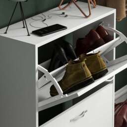 Vida Designs 2 Tier Shoe Cabinet - thumbnail 3