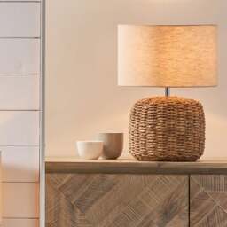 Acer Natural Woven Table Lamp - thumbnail 1