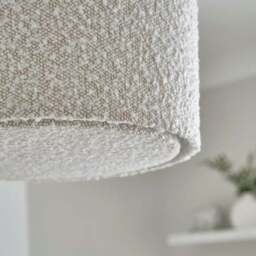 Hazelle Boucle Shallow Drum Lamp Shade - thumbnail 3