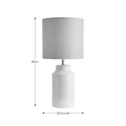 Dorma Purity Ceramic Table Lamp - thumbnail 5