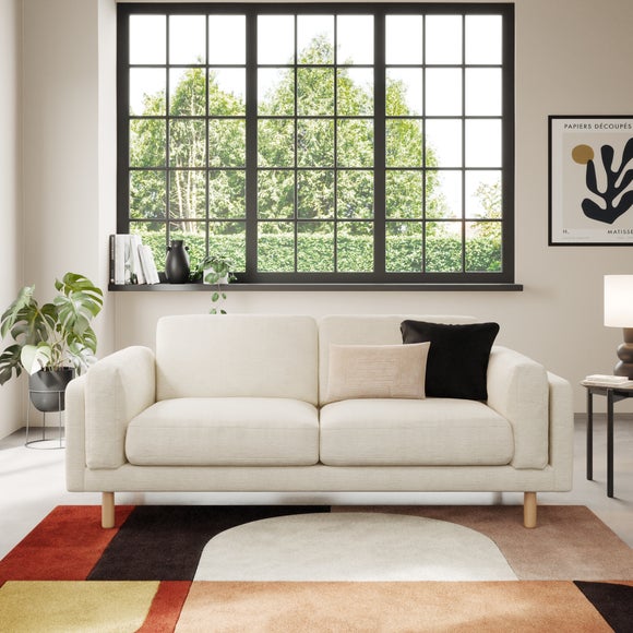 Newton Chunky Tonal Weave 3 Seater Sofa - image 1
