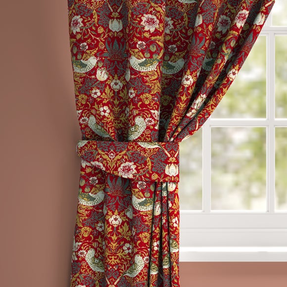 William Morris At Home Strawberry Thief Chenille Made to Order Curtain Tieback - image 1