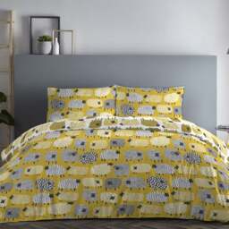 Fusion Dotty Sheep Duvet Cover & Pillowcase Set - thumbnail 1