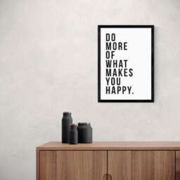 East End Prints Do More of What Makes You Happy Print - thumbnail 1
