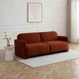 Miko Velvet 3 Seater Clic Clac Single Sofa Bed