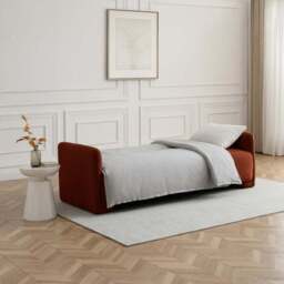 Miko Velvet 3 Seater Clic Clac Single Sofa Bed - thumbnail 2