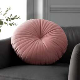 Catherine Lansfield Stitch Detail Round Cushion