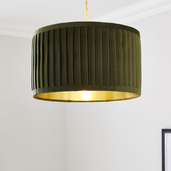 Sawyer Pleated Velvet Drum Lamp Shade - image 1