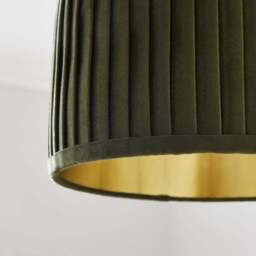 Sawyer Pleated Velvet Drum Lamp Shade - thumbnail 3