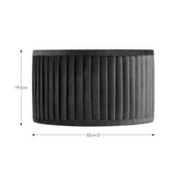 Sawyer Pleated Velvet Drum Lamp Shade - thumbnail 4