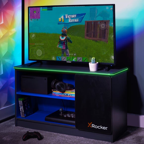 "X Rocker Carbon Tek TV Media Cabinet with Neo Fibre LED for TVs up to 42""" - image 1