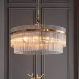 Vogue Langdon Grand Art Deco 7 Light Adjustable Chandelier - thumbnail 1